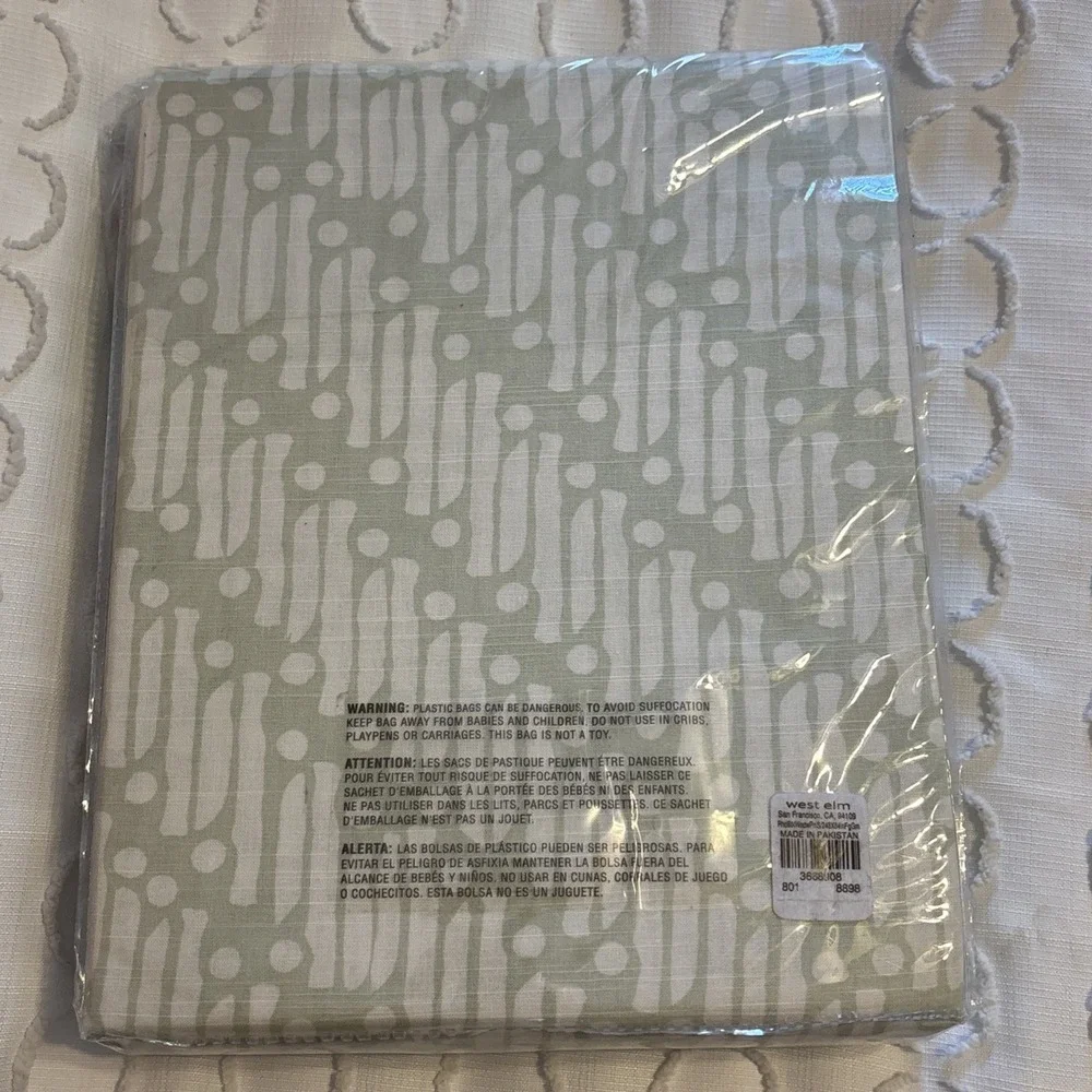 West Elm x Rhode Batik Scallop Edge Curtain 48x84